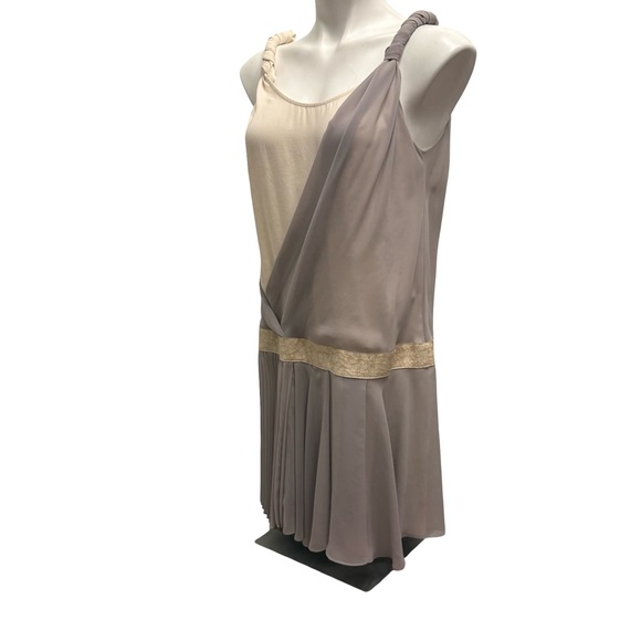 Rag & Bone Barcelona Two Tone Drop Waist Silk Dress, Sz 4 - Picture 7 of 12